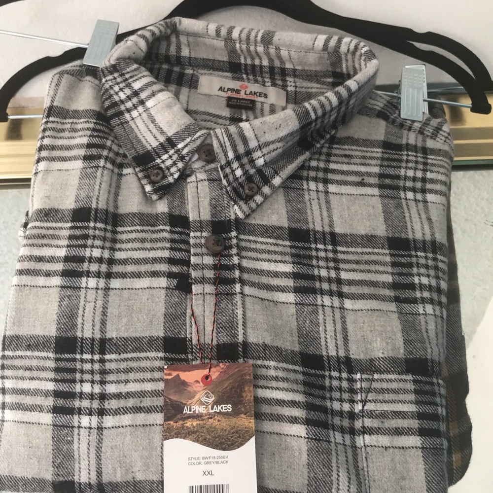 Button down flannel long sleeve